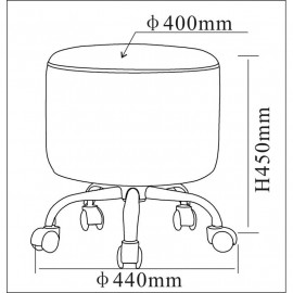 Pouf Repose-pied Lutin blanc