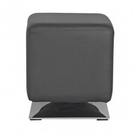Pouf Repose-pied carré Bazile Noir