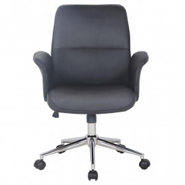 Chaise de bureau Noire Jary similicuir