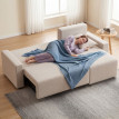 Canapé Erliel d angle convertible réversible avec rangement Beige