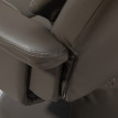 Fauteuil de relaxation Paluis inclinable repose pieds similicuir gris