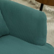 Lumova fauteuil d’appoint rembourré moderne vert foncé