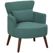Lumova fauteuil d’appoint rembourré moderne vert foncé