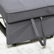 Banquette fauteuil Ralin convertible lit d’appoint inclinable gris foncé