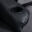 Fauteuil de gaming Riviara massage inclinable repose-pieds noir