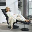 Fauteuil de bureau Harora relaxant pivotant dossier réglable noir