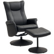 Fauteuil de bureau Harora relaxant pivotant dossier réglable noir
