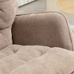 Ralen Fauteuil à bascule confortable chenille marron