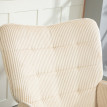 Fauteuil à Bascule Dareac Vintage Rembourré Beige