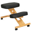 Coras Chaise posturale à genoux ergonomique réglable avec roulettes Noir