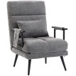 Velora fauteuil lit pliable 3 en 1 chenille gris