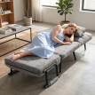 Velora fauteuil lit pliable 3 en 1 chenille gris