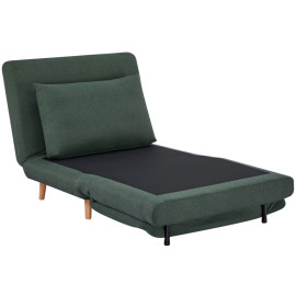Falet fauteuil lit 3 en 1 dossier réglable vert foncé