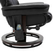 Fauteuil relax Viler massage inclinable repose-pieds noir