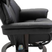 Fauteuil relax Viler massage inclinable repose-pieds noir