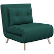 Falria Fauteuil inclinable lit velours vert