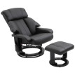 Fauteuil Talarara massage inclinable relaxation noir