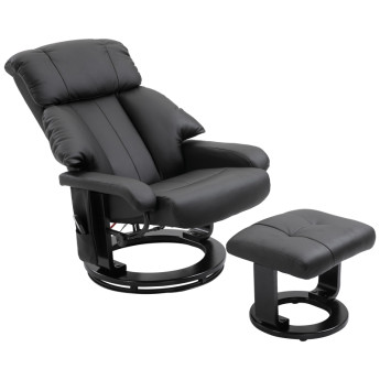 Fauteuil Talarara massage inclinable relaxation noir