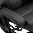 Fauteuil Talarara massage inclinable relaxation noir
