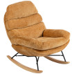 Fauteuil à bascule Perolys rembourré acier bois jaune