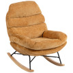 Fauteuil à bascule Perolys rembourré acier bois jaune