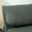 Fauteuil convertible Rosia lit d'appoint velours côtelé vert