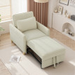 Kalas fauteuil lit convertible 3 en 1 beige
