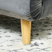Fauteuil-lit pliant Zelet convertible détente lit d’appoint gris
