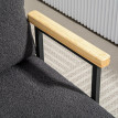 Canapé lit Rosea fauteuil convertible 4 en 1 dossier réglable gris