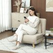 Fauteuil Rivon pliant convertible relaxation beige