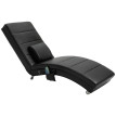 Fauteuil de relaxation Flororin massage ergonomique Zero-G noir