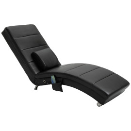Fauteuil de relaxation Flororin massage ergonomique Zero-G noir