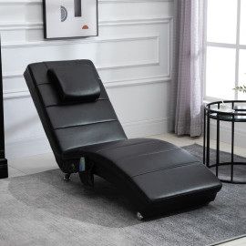 Fauteuil de relaxation Flororin massage ergonomique Zero-G noir