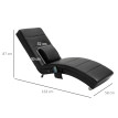 Fauteuil de relaxation Flororin massage ergonomique Zero-G noir