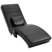 Fauteuil de relaxation Flororin massage ergonomique Zero-G noir