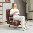 Fauteuil lit Ralarer convertible dossier réglable marron
