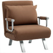 Fauteuil lit Ralarer convertible dossier réglable marron