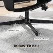 Fauteuil Palena inclinable pivotant avec repose pieds velours noir