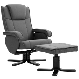 Fauteuil relaxant Jararas pivotant inclinable gris
