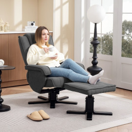 Fauteuil relaxant Jararas pivotant inclinable gris
