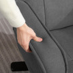 Fauteuil relaxant Jararas pivotant inclinable gris