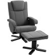 Fauteuil relaxant Jararas pivotant inclinable gris