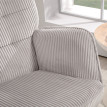 Fauteuil à bascule Esta vintage rembourré gris clair