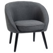 Fauteuil d appoint Camarora fauteuil de salon rembourré gris