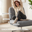 Fauteuil Felelson pivotant chenille assise large gris clair