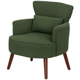 Fauteuil Dorine fauteuil d'accent rembourré cosy vert