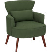 Fauteuil Dorine fauteuil d'accent rembourré cosy vert