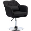 Fauteuil de bureau pivotant Velson réglable en hauteur noir