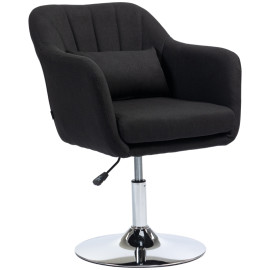 Fauteuil de bureau pivotant Velson réglable en hauteur noir