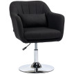 Fauteuil de bureau pivotant Velson réglable en hauteur noir